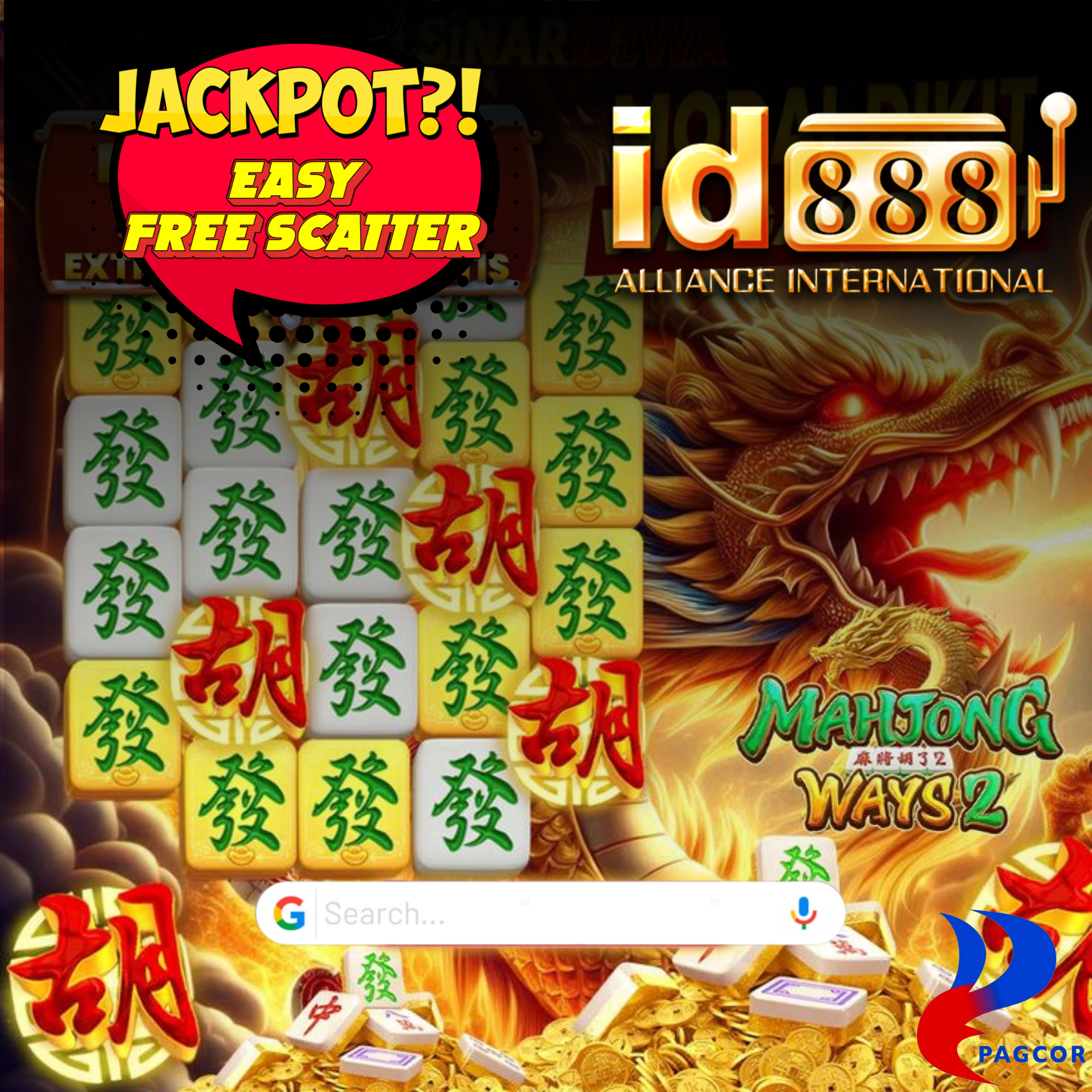 ID888 : Online Slot Mahjong Ways 2 by PG Soft - Easy JACKPOT 【October 2024】